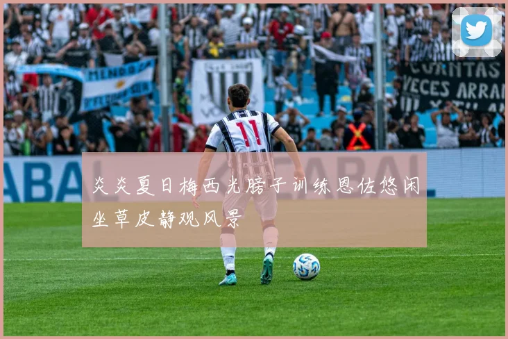 炎炎夏日梅西光膀子训练恩佐悠闲坐草皮静观风景